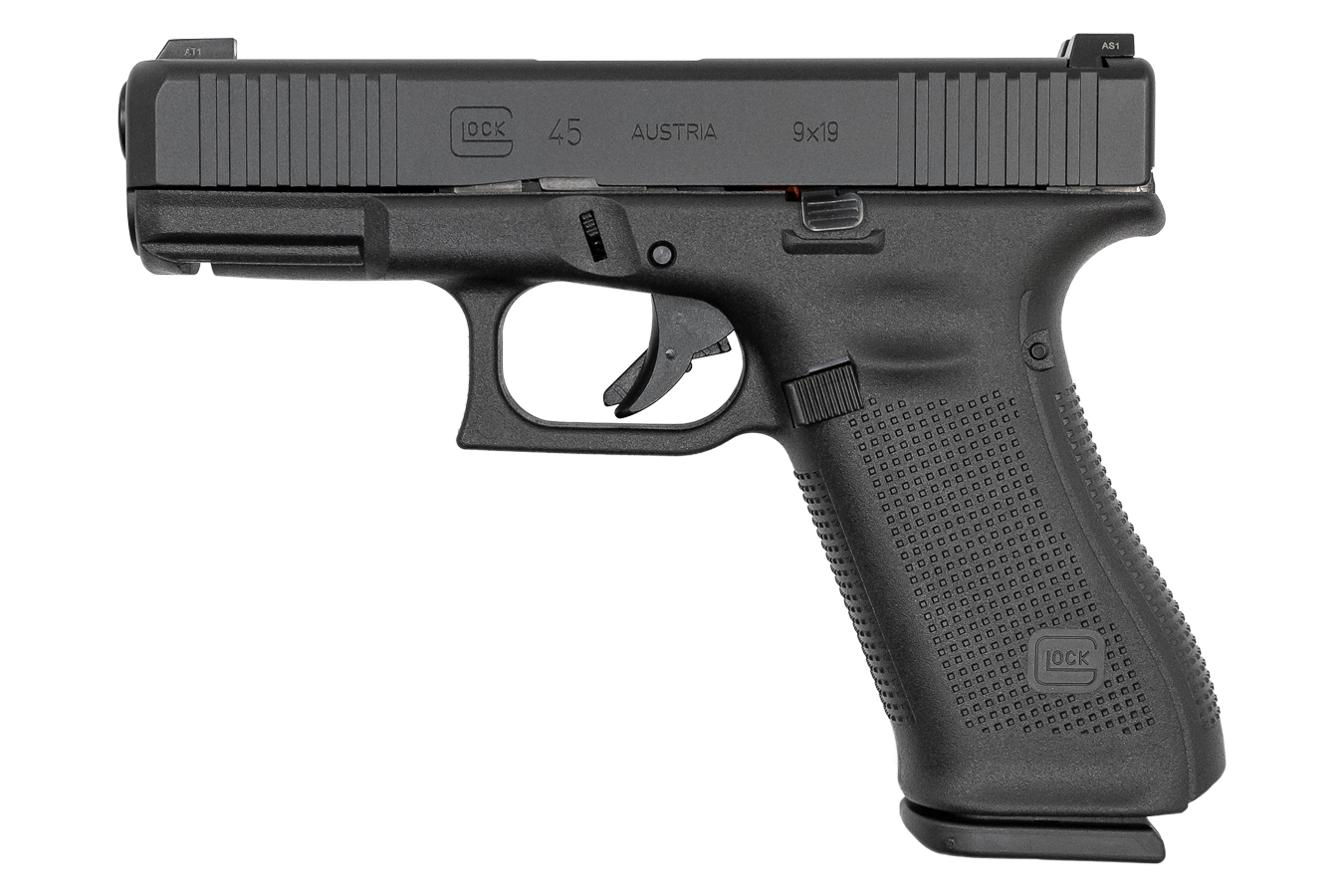 86045-default-l Glock 45 9mm Pistol with Front Slide Serrations and Glock Night Sights