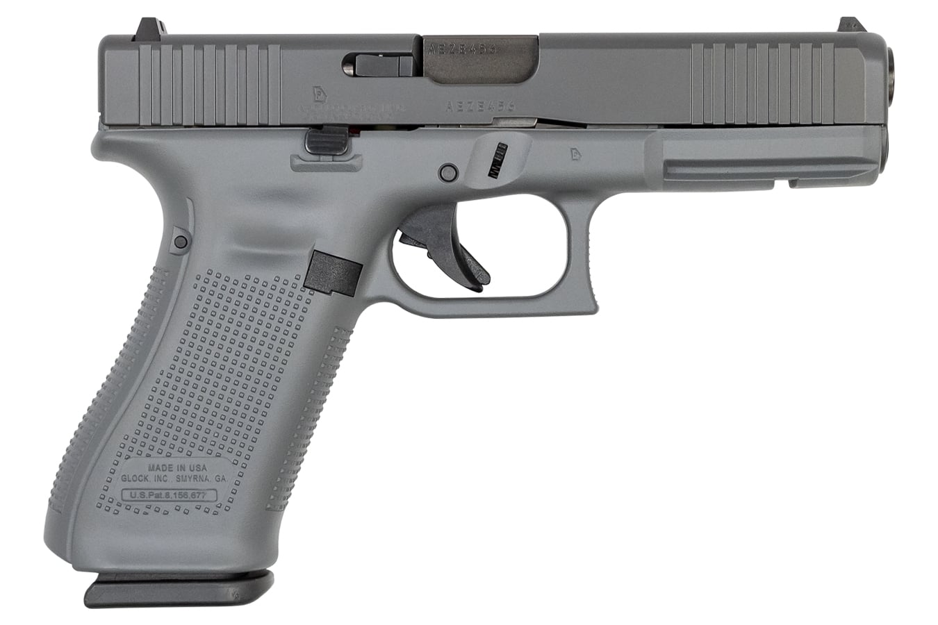 88474-default-l Glock 17 Gen5 9mm Pistol with Concrete Gray Cerakote Finish
