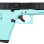 Glock 19 Gen5 9mm 15-Round Pistol with Robins Egg Blue Frame and Black Slide