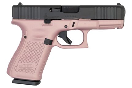Glock 19 Gen5 9mm 15-Round Pistol with Pink Champagne Frame and Black Slide