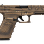 Glock 20 Gen4 10mm Full-Size Pistol with Black/Coyote Battleworn Flag Cerakote Finish
