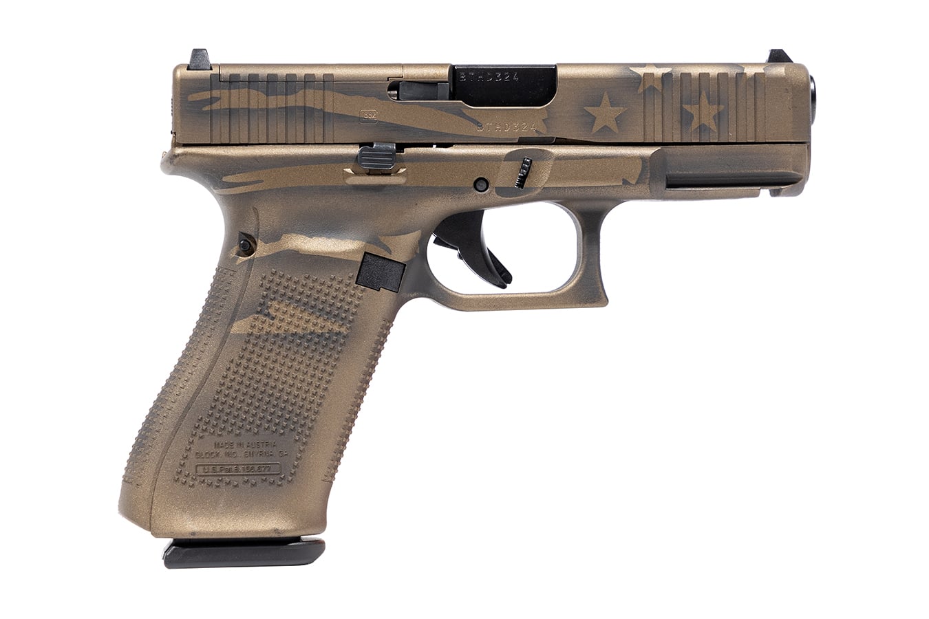 94262-default-l Glock 45 MOS 9mm Semi-Auto Pistol with Battle Worn Flag Cerakote Finish