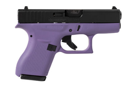 Glock G42 380 ACP Single Stack Pistol with Purple Cerakote Frame