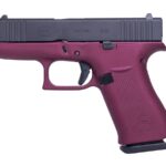 Glock 43X 9mm 10-Round Pistol with Black Cherry Frame