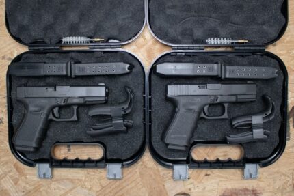Glock 23 Gen4 40 S&W Police Trade-In Pistols with Night Sights, Mags and Case (New in Box)