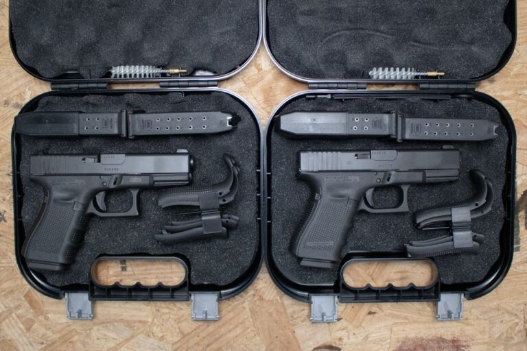 Glock 23 Gen4 40 S&W Police Trade-In Pistols with Night Sights, Mags and Case (New in Box)