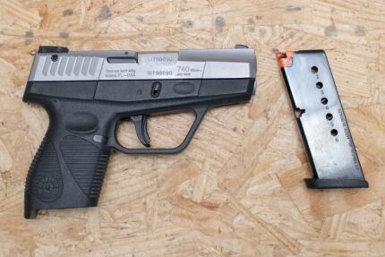 Taurus 740 Slim 40 S&W Police Trade-In Pistol with Stainless Slide