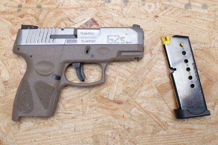 Taurus G2S 9mm Police Trade-In Pistol with Stainless Slide FDE Frame