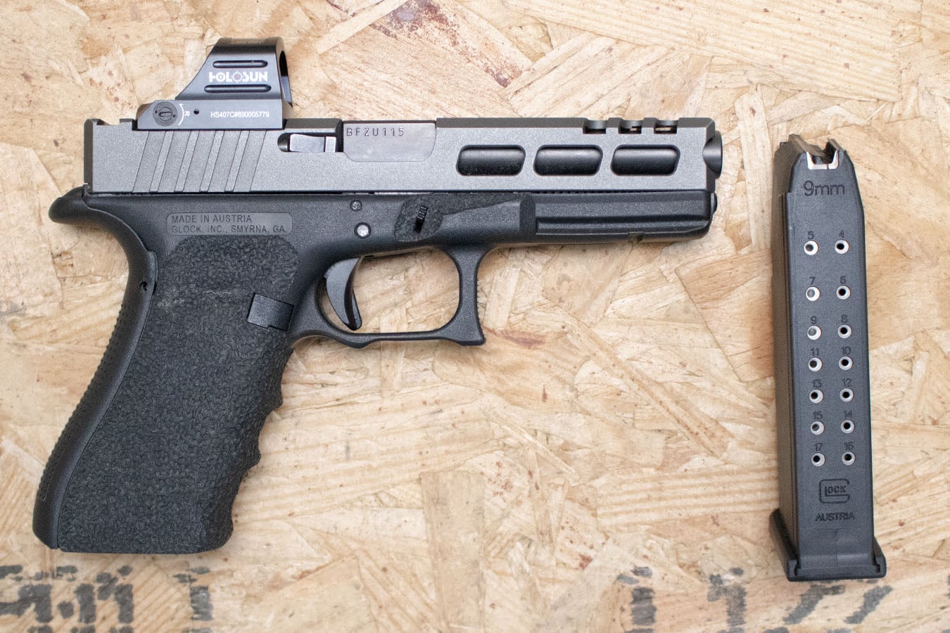 117788-default-l Glock 17 9mm Police Trade-In Pistol with Aftermarket Slide and Holosun Optic