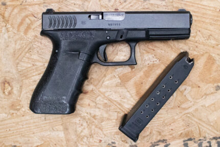 Glock 22 40 S&W Police Trade-In Pistol with Scalloped Slide Cuts
