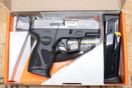 Taurus G3C 9mm Used Trade-In Pistol w/Stainless Slide, Three Magazines, Box