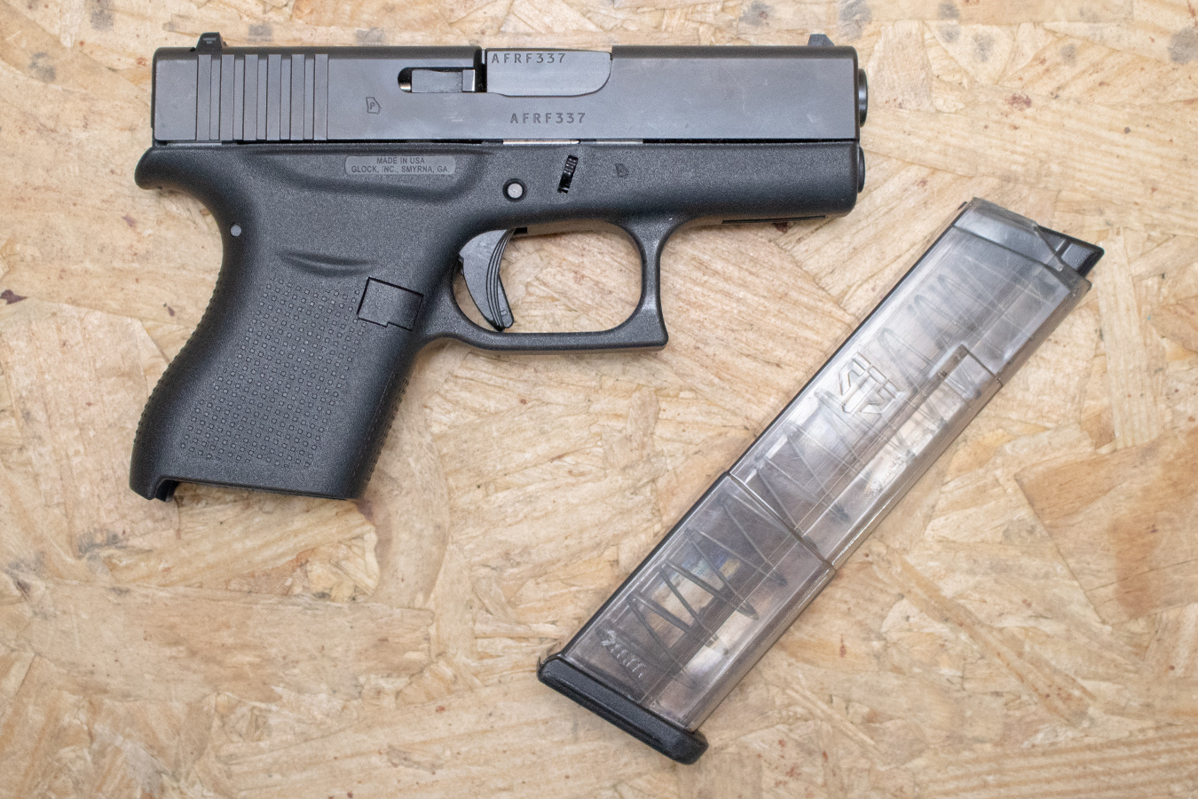 124407-default-l Glock 43 9mm Police Trade-In Pistol with Extended Magazine