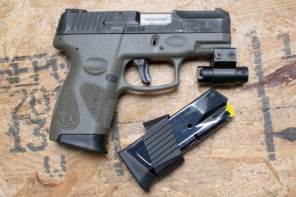 Taurus G2C 9mm Police Trade-In Pistol with Green Frame and Laser