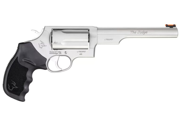 Taurus Judge 45 Colt / 410 Gauge Matte Stainless Revolver with 6.5-inch Barrel