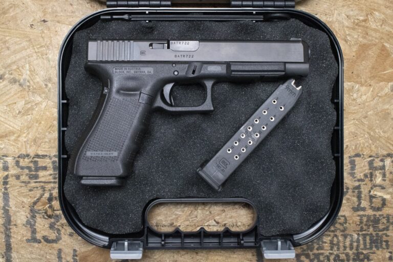 Glock 34 Gen4 9mm Police Trade-In Pistol with Two Magazines (Good Condition)
