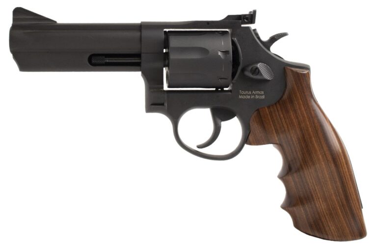 Taurus Model 66 357 Magnum Black Revolver with Smooth Hardwood Grips
