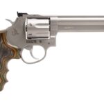 Taurus Model 66 357 Magnum Stainless Revolver with Laminated Camo Wood Grips and 6-Inch