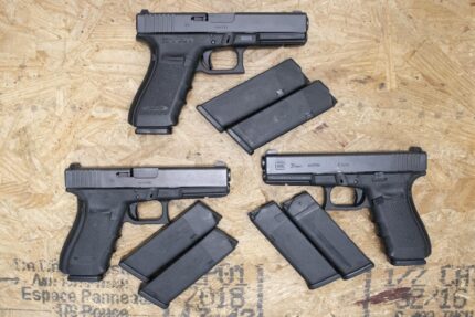 Glock 21 Gen4 45ACP Police Trade-In Pistols with Three Magazines