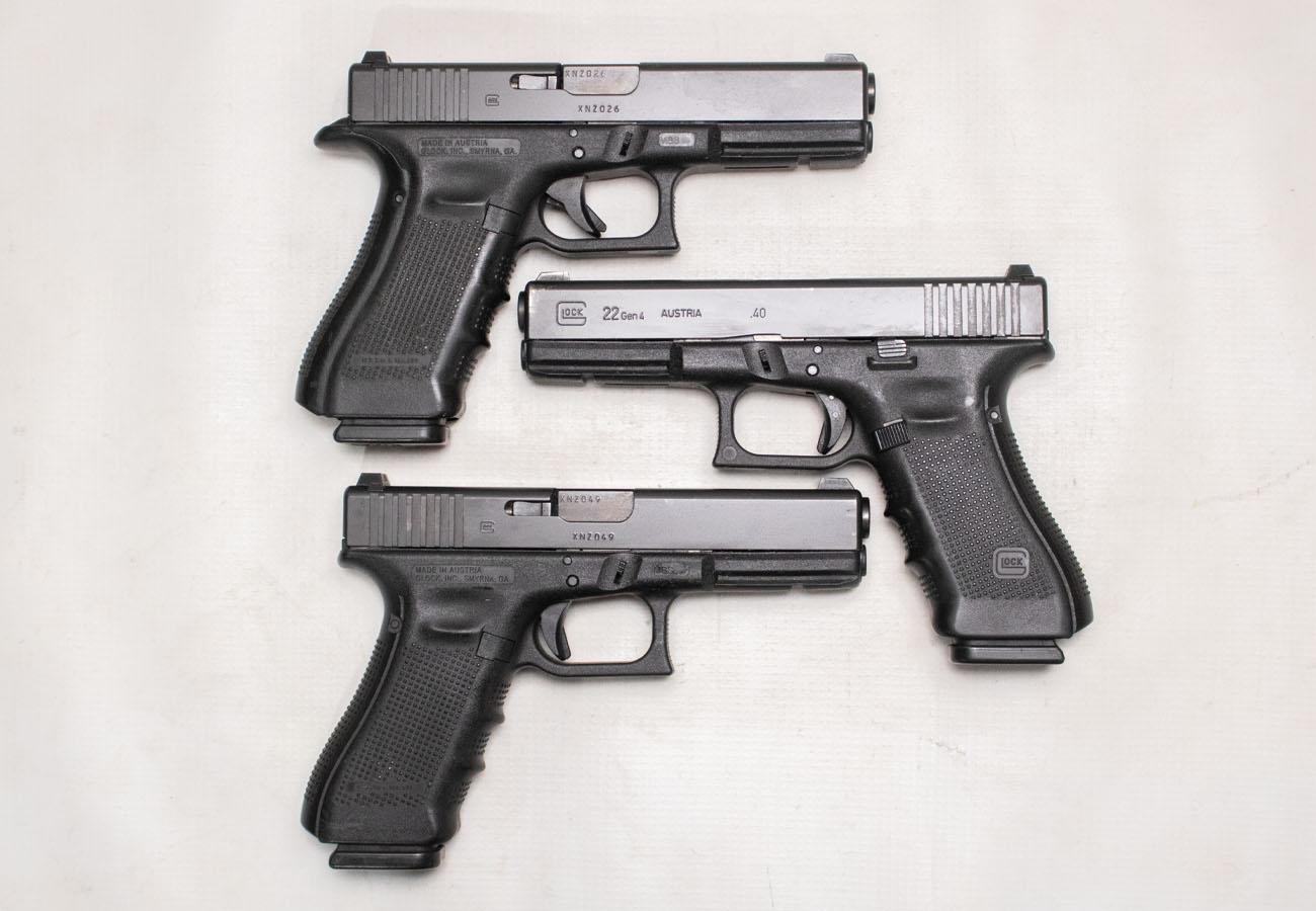 141763-default-l Glock 22 Gen4 40 S&W Police Trade-in Pistols with Front Accessory Rail (Fair Condition)