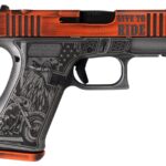 Glock 43X MOS 9mm Pistol with Motorcycle Live to Ride Finish