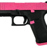 Glock 43X MOS 9mm Pistol with Pink Pixie Mock Up Glitter Slide