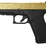 Glock 48 MOS 9mm Optic Ready Pistol with Gold Glitter Slide and Black Frame