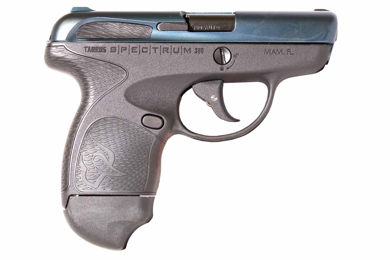 150039-default-l Taurus Spectrum 380 ACP Subcompact Pistol with Black Frame and Blue Slide