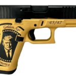 Glock 19 Gen5 9mm Pistol with Trump 45/47 Golden Age of America Custom Frame