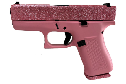Glock 43X 9mm Semi-Auto Pistol with Bubble Gum Pink Glitter Finish