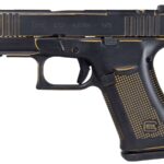 Glock 43X MOS 9mm Optic Ready Semi-Auto Pistol with Stinger Black/Gold Finish
