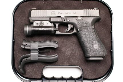 Glock 17 Gen 5 9mm Stippled Police Trade-in Pistols with Streamlight TLR-1 HL (Fair Condition)