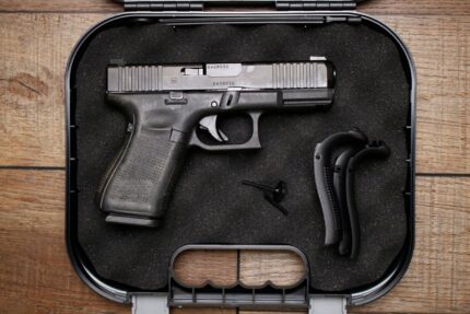 Glock 19 Gen5 9mm Police Trade-In Pistols with Night Sights and Front Slide Serrations (Fair Condition)