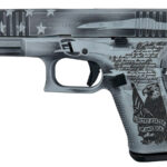 Glock 19 Gen5 9mm PIstol with Custom We Want You Cerakote Gray Finish
