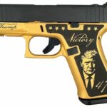Glock 43X MOS 9mm Pistol with Trump Victory Golden Age Frame