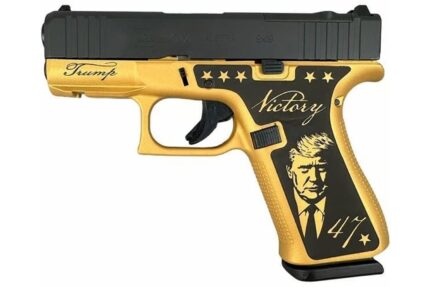 Glock 43X MOS 9mm Pistol with Trump Victory Golden Age Frame