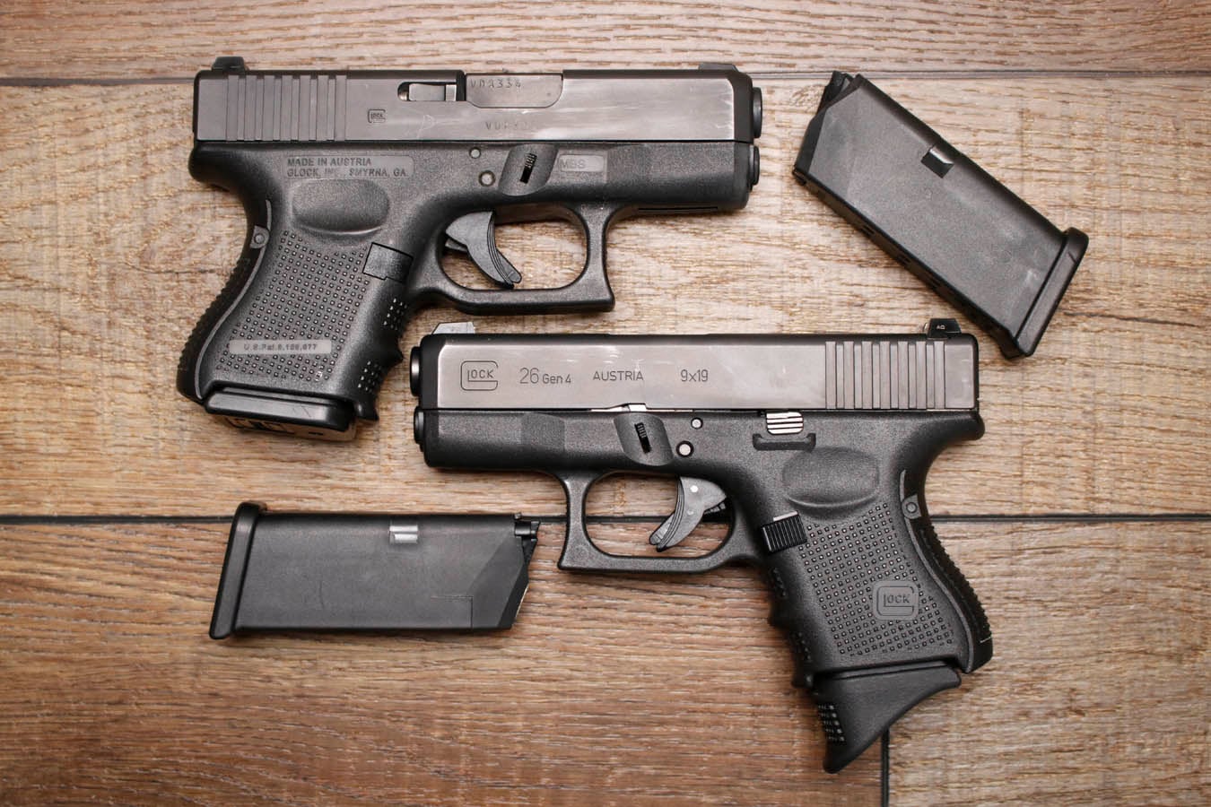 166635-default-l Glock 26 Gen4 9mm Police Trade-In Pistols with Night Sights (Good Condition)