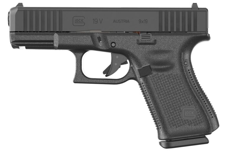 Glock 19V 9mm Black Pistol with Front Serrations (10-Round Model)
