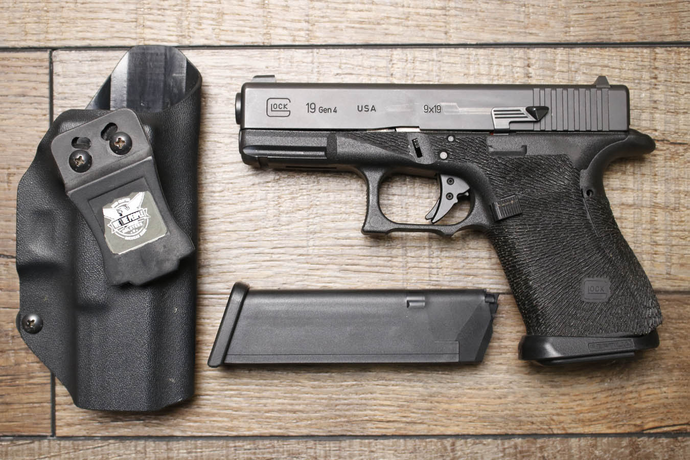 170196-default-l Glock 19 Gen 4 9mm Police Trade-In Pistol with Holster