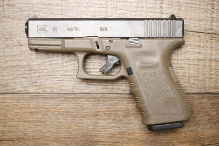 Glock 19 Gen 3 9mm Police Trade-In Pistol with FDE Frame