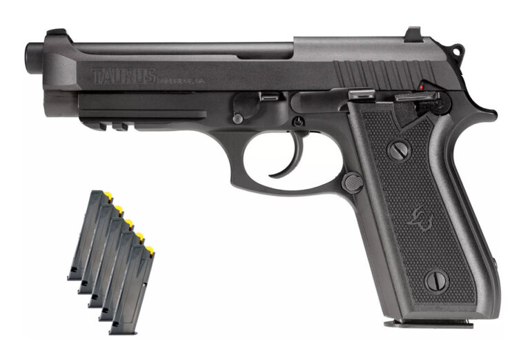 Taurus PT92 9mm Semi-Auto Pistol with Six Magazines