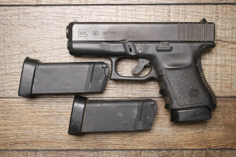 Glock 30 Gen 3 45 ACP Police Trade-In Pistol with Three Magazines