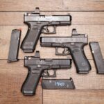 Glock 45 9mm Police Trade-In Pistol with Night Sights and Leupold Delta Point Pro Red Dot (Good Condition)