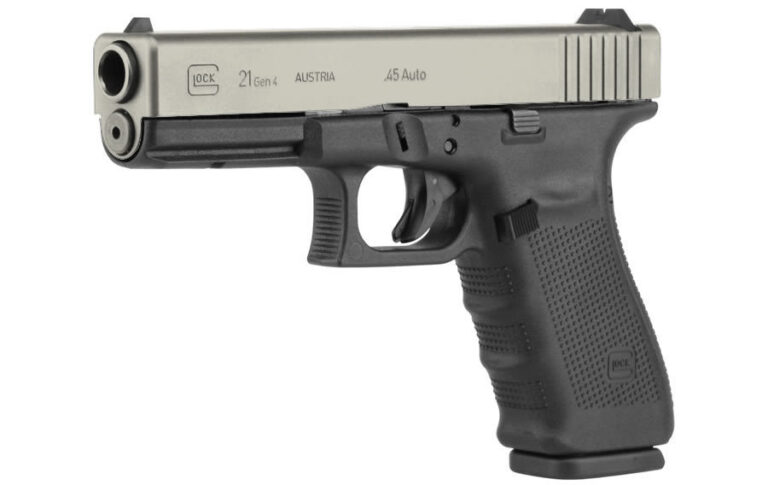 Glock 21 Gen4 45 Auto 13-Round Pistol with Nickel Boron Slide