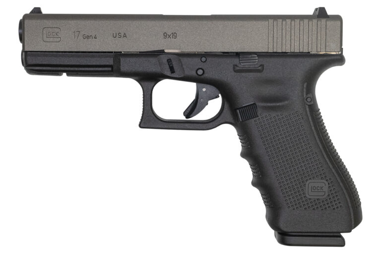Glock 17 Gen4 9mm 17-Round Pistol with Tungsten Cerakote Slide