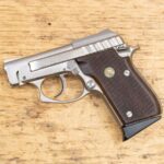 Taurus PT-22 22 LR Stainless 8-Round Used Trade-in Pistol with Wood Grips