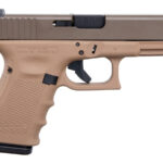 Glock 19 Gen4 9mm Pistol with Faded Dark Earth Frame
