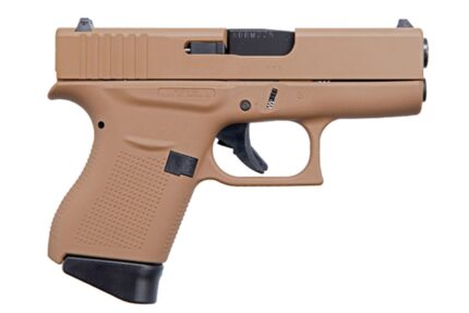 Glock 43 9mm Carry Conceal Pistol with Davidsons Dark Earth Frame and Slide