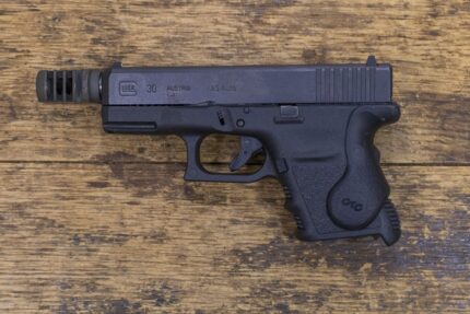 Glock 30 45Auto Police Trade-In Pistol with Compensator and Crimson Trace Lasergrips (Magazine Not Included)