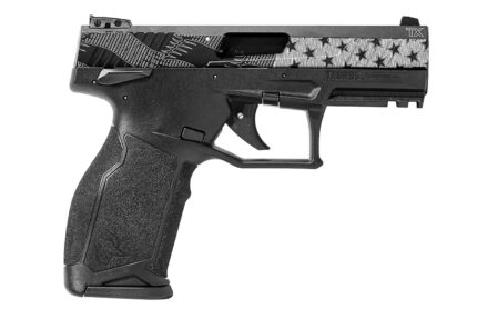 Taurus TX22 22LR Rimfire Pistol with Engraved US Flag Slide