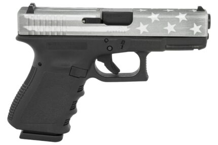 Glock 19 Gen3 9mm Pistol with Gray Battle Worn Flag Cerakote Steel Slide